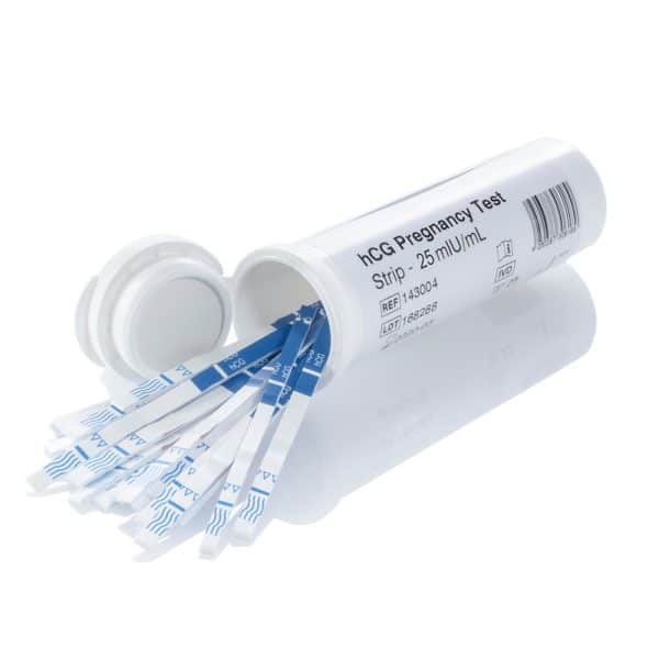 143004D 25 dedicio® hCG Pregnancy Test 25 mIU mL Testsreifen