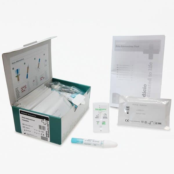 481015D 10 dedicio® Rota Adenovirus Testkassette
