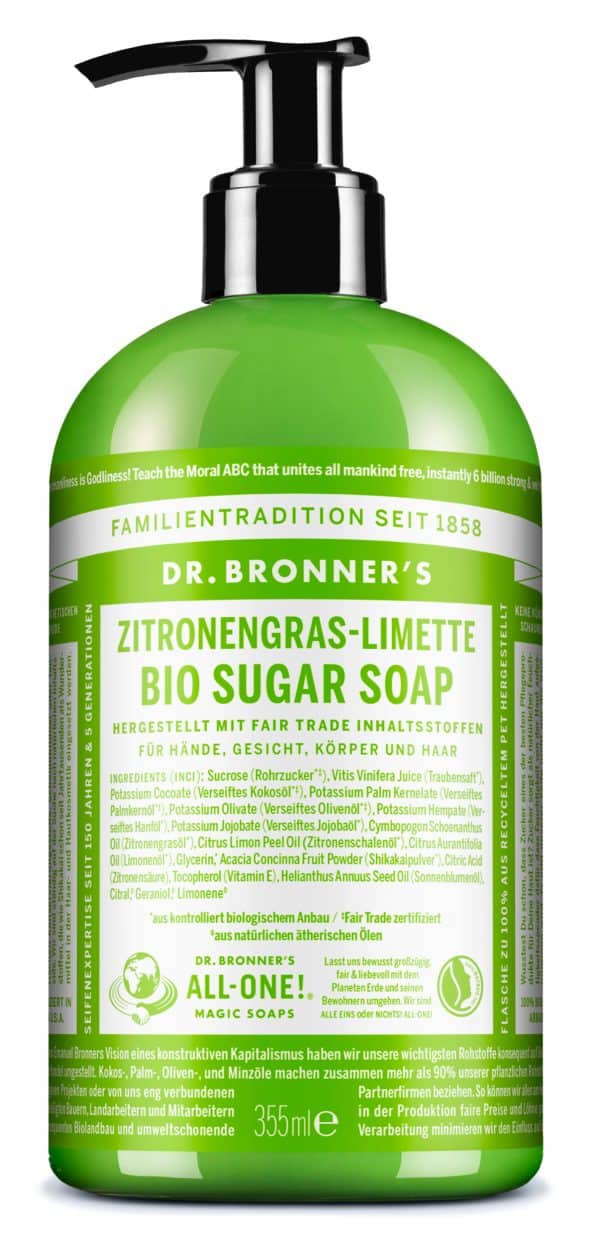 0018787261651 DE Sugar Soap 12oz Lemongrass Lime