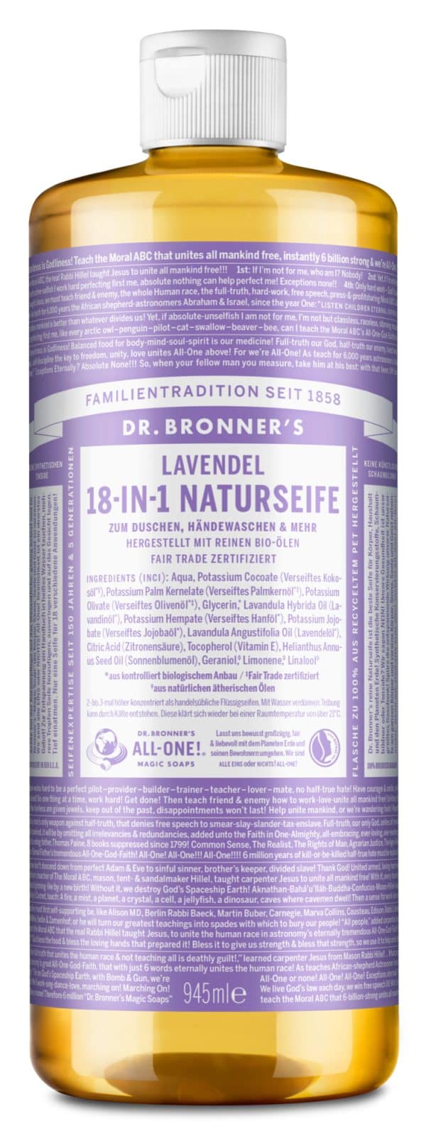 0018787810552 DE Liquid Soap 32oz Lavender