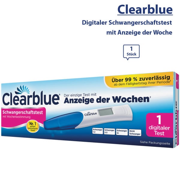 Clearblue Schwangerschaftstest 1erDigital 2 medifuxx IMACO