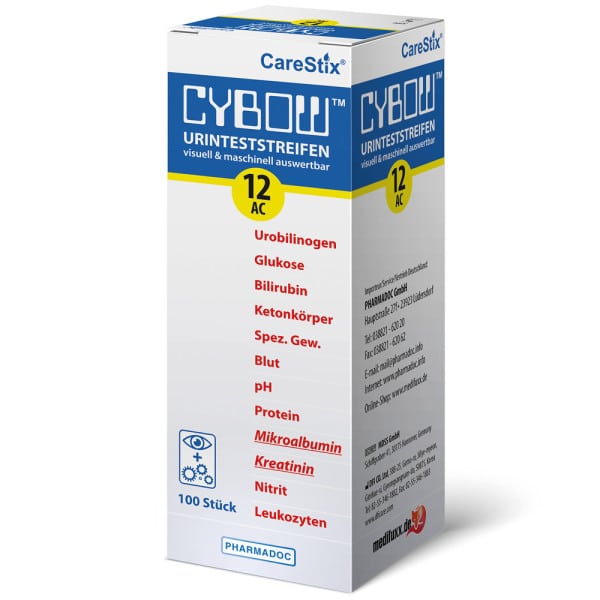 Cybow 12AC Urinteststeifen 1 medifuxx Pharmadoc