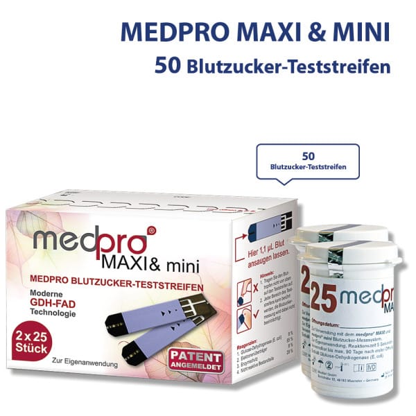 Maxi mini Teststreifen 2 medifuxx MEDPRO